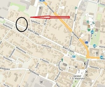 prodej pozemku v centru města Holice