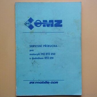 vyměním servisní příručku za díly MZ 150 etz