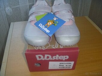 nové stříbrno růžové barefoot celoročky D.D. Step vel. 32