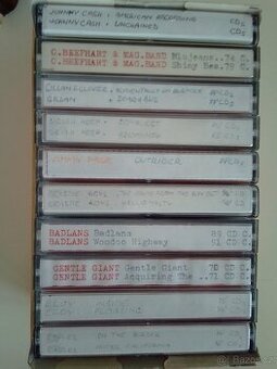 Kazety JVC, TDK, SONY, MAXELL a další.