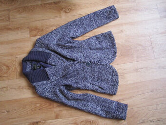 Vypasované sako Mango suit, S/M, vlna, fialový mix