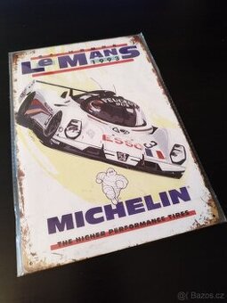 Plechová cedule Michelin Le Mans