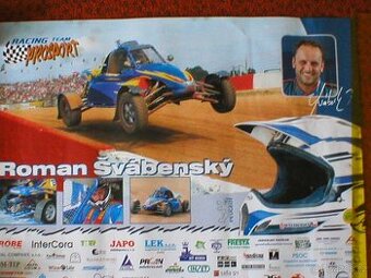 PRODÁM PLAKÁT ROMAN ŠVÁBENSKÝ AUTOKROS, stav velice zachoval