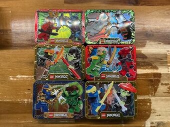 LEGO Ninjago - sběratelské plechovky s figurkami (6 ks)