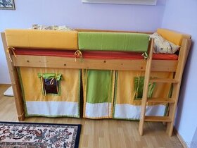 dětská postel z masivu 90 x 200