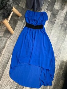 Luxusní modré šaty vel.38/M - 1
