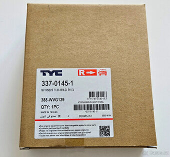 TYC 337-0145-1 - Sklo pro zpětné zrcátko pro VW TRANSPORTER