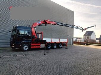 MAN TGS 35.480-8x4–Tridem–Valník+HR-HMF 4020 K-5+JIP FJ1000