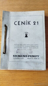 starý ceník Sigmund pumpy Olomouc - Lutín - 1