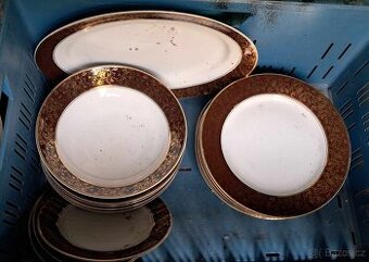Porcelán - Talíře Moritz Zdekauer a Zeh Scherzer a Co