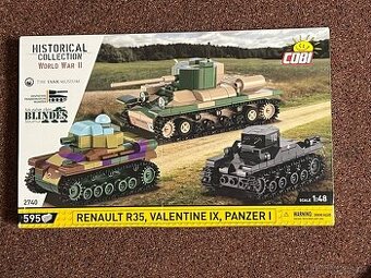 NOVÉ COBI 2740 TANKY Renault R35,Valentine IX, Panzer I