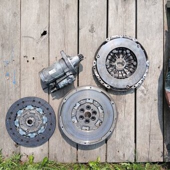 dvouhmotový setrvačník, starter. VW sharan 1.4Tsi, CAVA