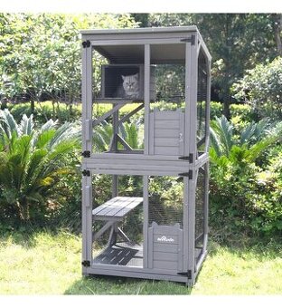 Velká voliéra, klec pro kočky a hlodavce, 80x80x180cm.