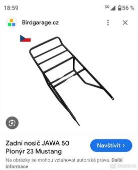 Nosič Jawa mustang