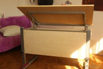 Psací stůl, dětský, naklápěcí, rostoucí