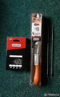 SADA PILOVÉHO ŘETĚZU OREGON A ŠABLONY NA OSTŘENÍ