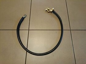 Přívodní kabel elektroinstalace - černý = mínus