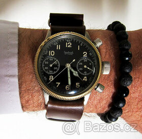 Legendární originál letecké hodinky Luftwaffe HANHART TOP