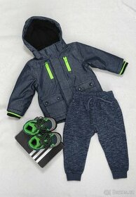 Boty Adidas vel.23, bunda + teplaky vel.86