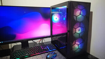Herní PC Intel Core i5,RX580 8GB,16GB,SSD1TB,WIFI+BT,6xRGB