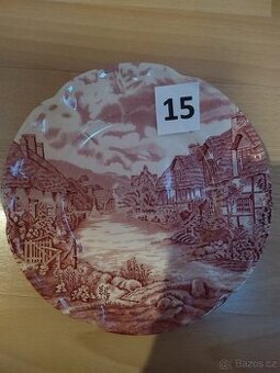 Anglický porcelán č.15 dezertní talíře