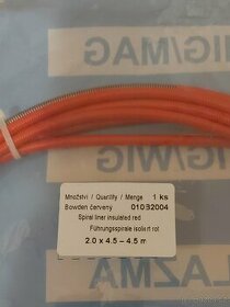 Bowden červený 2,0x4,5/4,5m - 1