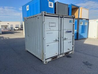 Skladový kontejner 8´ / Containex / 2.45m délky / regály a e