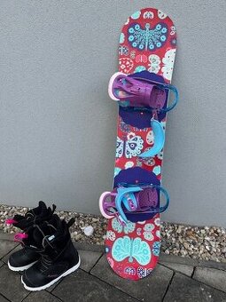 dětský snowboard BURTON 125cm - komplet set