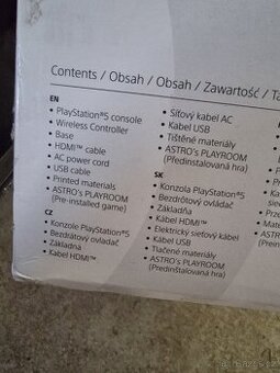 Prodám PS5 825gb Blue Ray