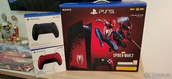 Playstation 5/PS5-Limitovaná edice Spiderman + 2x ovladač