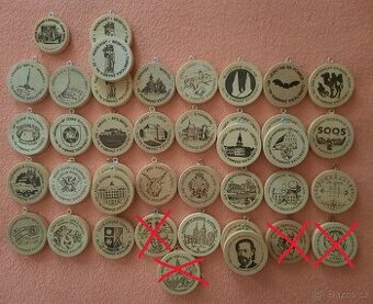 TURISTICKÉ ZNÁMKY - VELKÝ VÝBĚR - KUS 30,- KČ