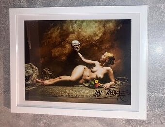 Jan Saudek | Foto:"Slovanská dívka se svým otcem" | Autogr