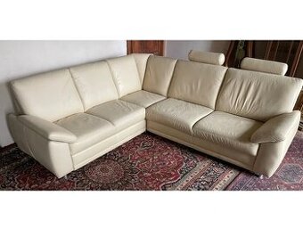 Luxusní moderní rohová kožená sedací souprava,2496