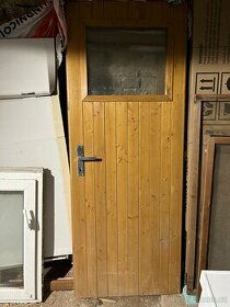 Zateplené dřevěné dveře 70