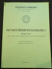 Průvodce předmětem matematika I. (druhá část) – Univerzita P