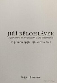 Program a fotografie J. Bělohlávka - vzpomínkový koncert