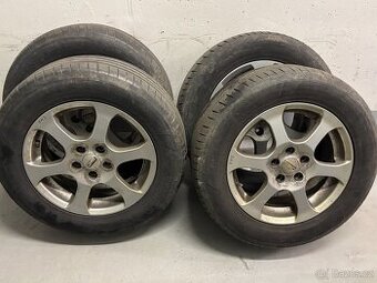 Alu komplet kola 5x108 16 + letní pneu 215/60/16 senzor