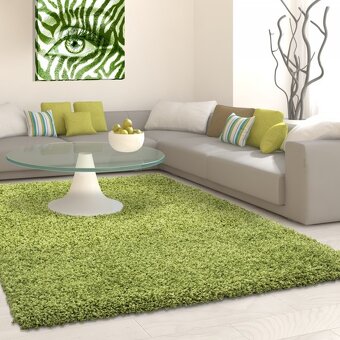 Kusový koberec Life Shaggy 1500 green 200 x 290 cm NOVÝ