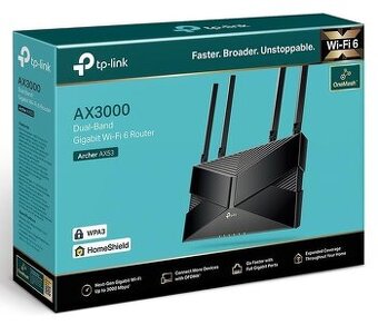 WiFi6 router TP-LINK Archer AX53 V2 nejnovější verze záruka+