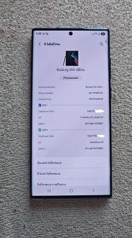 Prodám Samsung Galaxy S22 Ultra 12/512gb funkční - s vadou