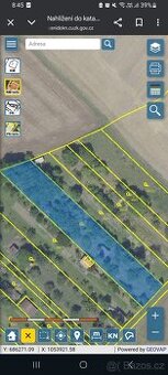 Pozemek o rozloze 1869m²
