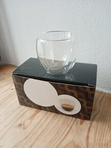 Dvoustěnný skleněný šálek 2ks