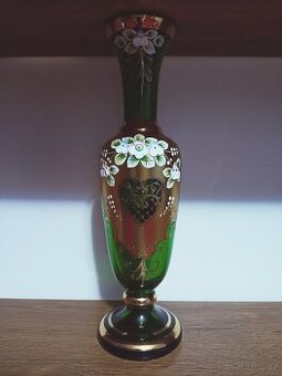 novoborské sklo - velká váza