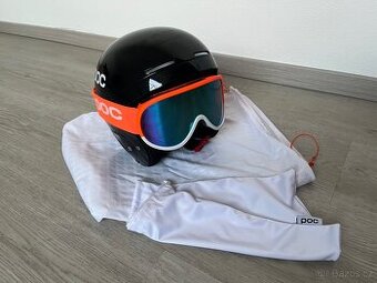 Lyžařská helma + brýle POC