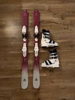 Lyžařský set 128cm a boty 37