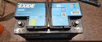 Gelová autobaterie AGM Exide 80 ah