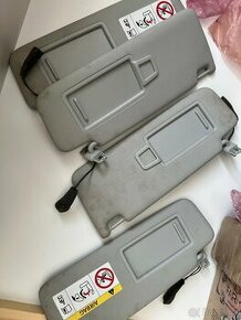 PŘEDNÍ VNITŘNÍ SLUNEČNÍ CLONA černá a šedá