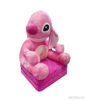 Dětské plyšové rozkládací křesílko Stitch