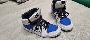 Sportovní kotníkové boty skate DC vel.35 modro bílé