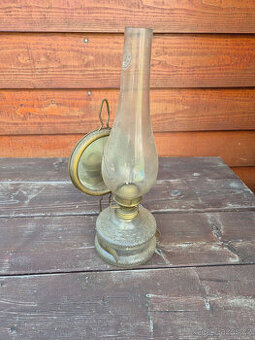 Stará petrolejová lampa, nálezový stav